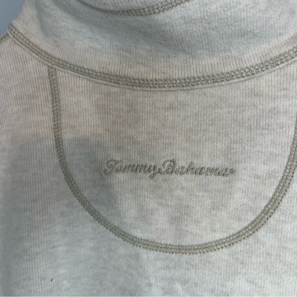 Tommy Bahama 1/4 Zip Pullover Sweatshirt Sz M Beige  Casual Outdoor Loungewear - Picture 11 of 11
